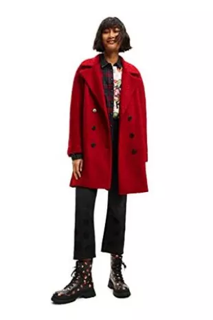 Women's Overcoat, Red