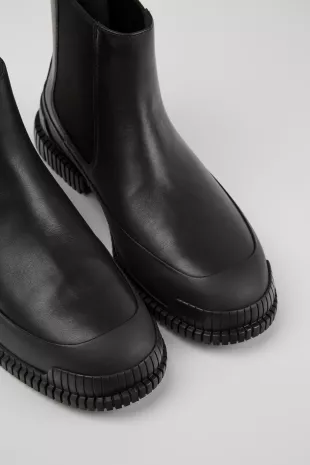 Pix Black Ankle Boots for Men