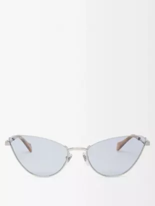 Cat-eye Metal Sunglasses