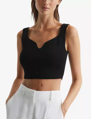 Marion Cropped Woven Top