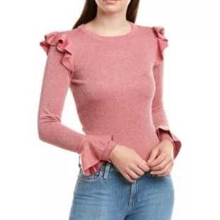 Mittie Glitter Pink Sweater