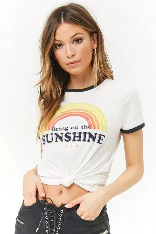 Bring On The Sunshine Ringer Tee