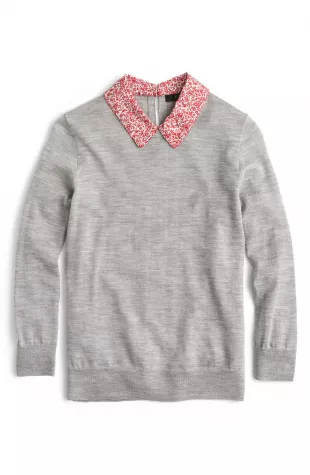 Tippi Liberty Print Collar Sweater