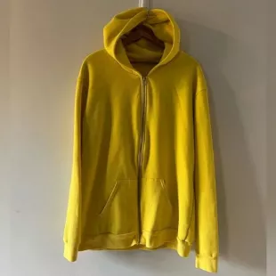 Yellow Flex Fleece Collection Zip-Up Hoodie