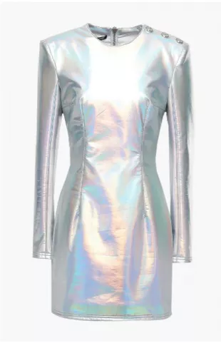 Balmain - Holographic Mini Dress