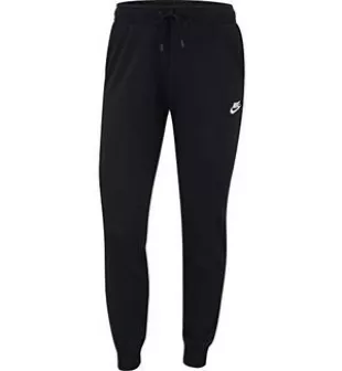 Nike - Women's NSW Regular Pant Varsity, Black/Black/White