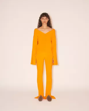 Mari Cardigan in Bright Orange