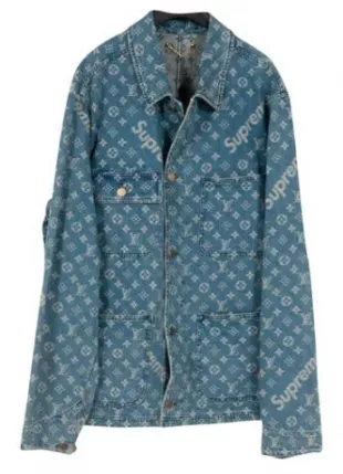 Louis Vuitton X Supreme Denim Jacket worn by Maddy Reese as seen