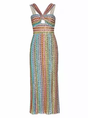 saylor - Eli Sequin Column Dress