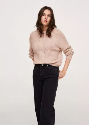 Metallic-knit Sweater