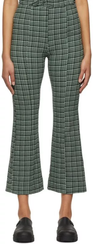 Green Recycled Polyester Trousers