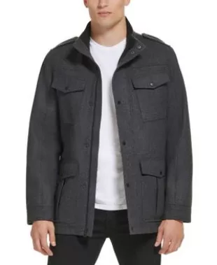 Guess Men's Military Coat