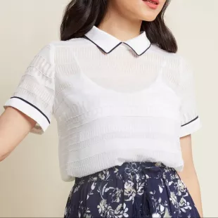 Logical & Lovely Collared Top