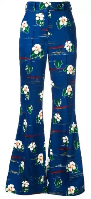 Floral Print Trousers