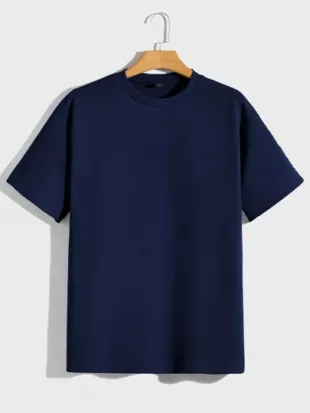 Solid Drop Shoulder Tee