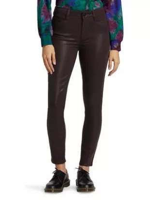 Verdugo Waxed Ankle Skinny Jeans