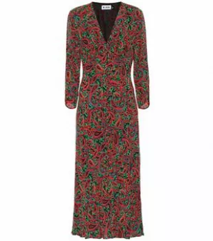 Katie printed crÃªpe midi dress