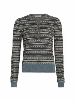 Robin Fair-Isle Henley Sweater