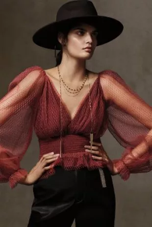 Tulle Blouse