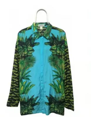 Versace - Jungle Leaf Print Silk Shirt