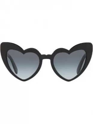 Cat-Eye Heart-Frame Sunglasses