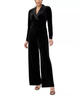 Velvet Tuxedo Jumpsuit