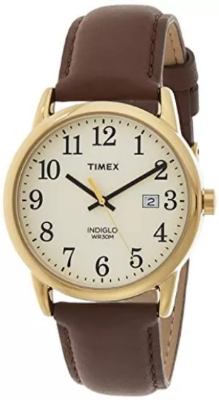 TW2P75800 Easy Reader 38mm Brown/Gold-Tone/Cream Leather Strap Watch