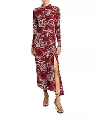 Isabella Floral Asymmetrical Maxi Dress