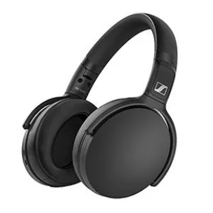 HD 350BT Bluetooth 5.0 Wireless Headphone - 30-Hour Battery Life, USB-C Fast Charging, Virtual Assistant Button, Foldable - Black