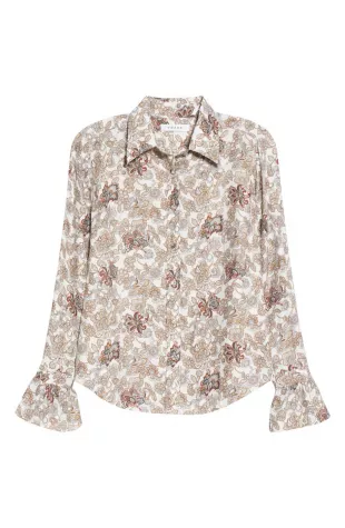 Frame - 70s Ruffle Silk Top