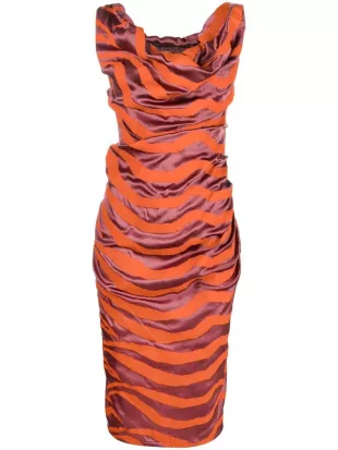 Striped Midi Dress