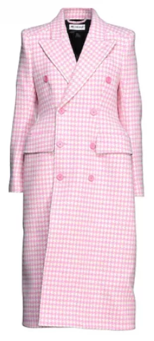 Plaid Double Breasted Coat