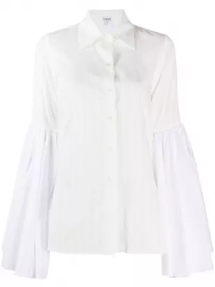 Bell Sleeve Poplin Shirt