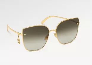 Louis Vuitton LV Charm Cat Eye Sunglasses worn by Mindy Chen (Ashley Park)  as seen in Emily in Paris (S03E05)