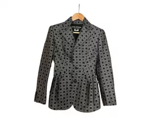 Geometric Print Blazer