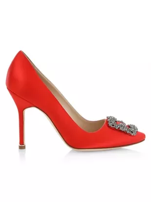 Hangisi 105 Embellished Satin Pumps