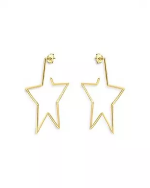 Aqua Star Drop Earrings