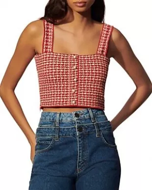 Daniella Tweed Crop Top