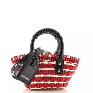 Bistro Panier Bag Woven Faux Leather
