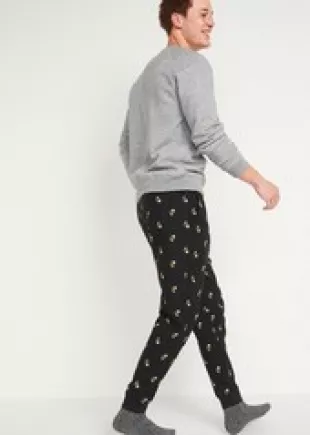 Patterned Flannel Jogger Pajama Pants