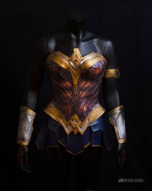 Corset de Wonder Woman Costume Cosplay Full armor Justice league DC comics Corset jupe Bracer Armor