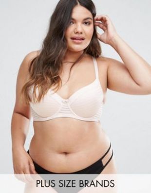 Soutien gorge invisible bonnet C à F   Rose clair