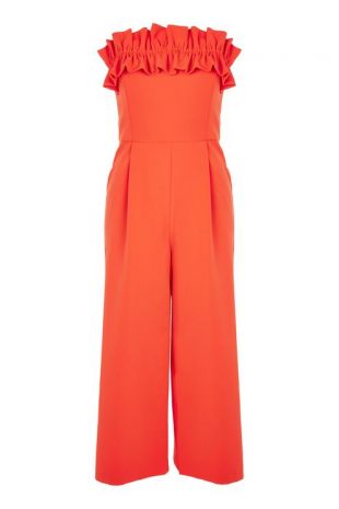 Ruffle Bandeau Jumpsuit