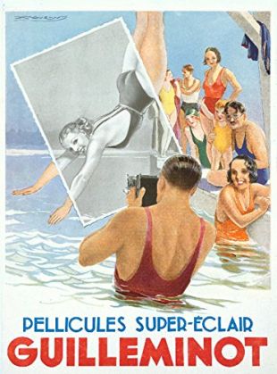 Pellicules Guilleminot Vintage Poster (artist: Mauzan) c. 1934 (36x54 Giclee Gallery Print, Wall Decor Travel Poster)