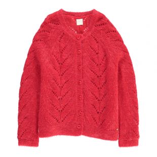 Gilet Doublure Mohair  Rouge