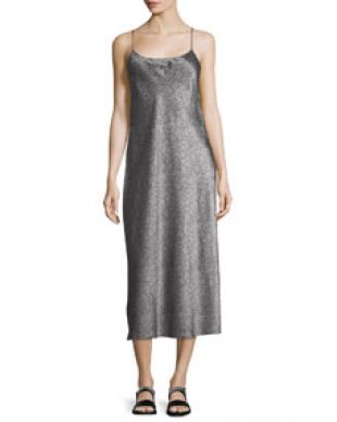 Vince Monochrome Silk Slip Dress