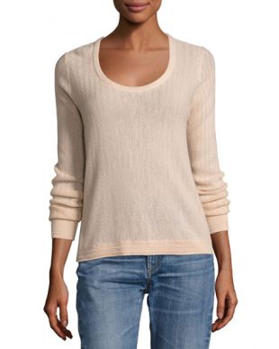 Rag & Bone Estelle Herringbone Cashmere Sweater