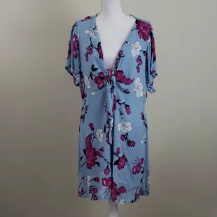 favlux - Blue FLoral Dress favlux - Blue FLoral Dress