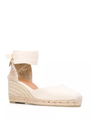 Carina Lace-Up Wedge Espadrilles