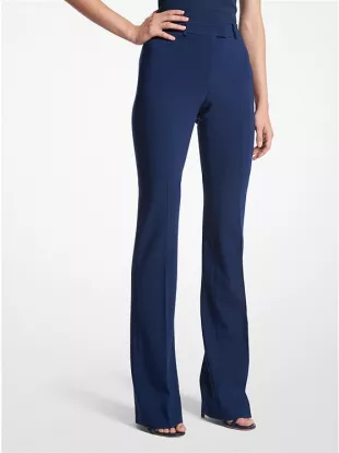 Yasmeen Crepe Split-Cuff Trousers